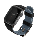 uniq pasek Linus Apple Watch Series 1/2/3/4/4/5/6/7/8/9/SE/SE2/Ultra/Ultra 2 42/44/45/49mm. Airosoft Silicone czarny/midnight black