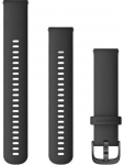 Garmin Quick Release asendusrihm, must / tumehall, 20 mm (010-12932-11)