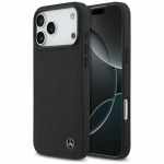 Mercedes Nahast suurkott Laurel Lehest MagSafe iPhone'ile 17 Pro Max must