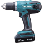 Makita DF457DWE Power Screwdriver, Black/Blue