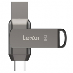 Lexar 2-in-1 USB-mluseade kuni 130 MB/s lugemiskiirus | JumpDrive Dual Drive D400 | 64 GB | USB 3.1 Type-C ja Type-A | Hall