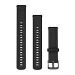 Garmin Kiiresti vabastatav silikoonrihm kellale, 18mm / must