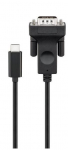 MicroConnect USB - C to VGA 1.8m, Black USB-C - VGA 15-pin M-M