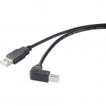 Renkforce RF-4613068 USB-kaabel USB 2.0 0,5 m USB A USB B Must