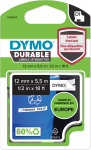DYMO D1 vastupidav kleebis 1/2 x 18 (12 mm x 5,5 M), must valgel (1978364)