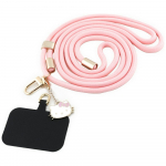 Hello Kitty Universaalne telefonipael Hello Kitty Patch AND Kitty Head Charm roosa