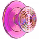 Popsockets Telefonihoidik ja alustik Round Ripple Iridescent Aviation Opalescent MagSafe roosa