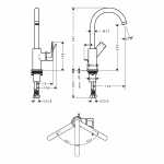 Hansgrohe Rebris E 210 (HG72576000) Chrome