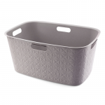 Laundry basket Softex 45L 57x37x27cm gray brown