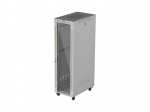 LANBERG 19-inch 42U floor-standing rack cabinet, 600x1000, glass door, LCD (flat-pack), grey