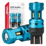Amio LED CANBUS T20 7443 W21/5W 4SMD 1860 Valged knlad 12V 24V -04255