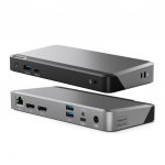 ALOGIC PRIME DX2 Universal Dock, mis vimaldab kahe 4K ekraani kasutamist ja 65W Power Delivery