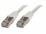 MicroConnect F/UTP CAT5e 0.5m White PVC Outer Shield : Foil screening