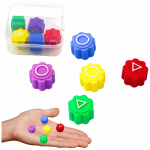 LEAN Toys Dice For Playing Gonggi Hacele Squid Games Arcade Game Case 5pcs A