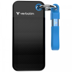 Dysk Zewntrzny Verbatim Pocket SSD 256GB USB-C 3.2 gen.2 czarno-niebieski 32416