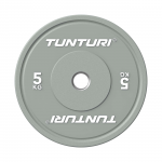 Weight plate TUNTURI Platinum Bumper Plate, gray, 50mm, 5 kg