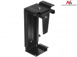 Maclean MC-713 PC Holder Computer Under Desk Table Bracket Support Storage, Black