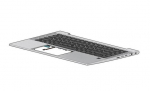 HP TOPCVR W/KB UMA BL PVCY UK M07132-031, Keyboard, 35.6 cm