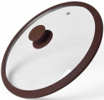 Fissman 9970 Arcades Glass Lid 28 cm Dark Brown