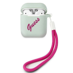 GUESS GUACA2LSVSBF AirPods kaaned sinine fuksia/sinine fuksia Silikoon Vintage