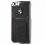 FERRARI Kvakott FESEHCP6BKR iPhone 6/6S 488 must/punane tikandiga
