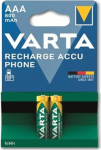 Varta Akku RECHARGE Phone AAA HR03 800mAh 2St.