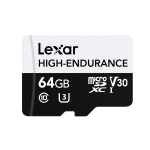 Lexar HIGH-ENDURANCE MICROSDHC/MICROSDXC UHS-I R100/W45 64GB