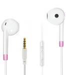 2GO Peakomplektid/Krvaklapid Juhtmega Krvasse Sobivad Helistamiseks/Muusika jaoks Roosa, Valge