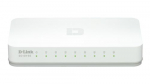 D-LINK GO-SW-8E/E vrgulliti Haljatud Kiir Ethernet (10/100) Valge