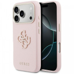 GUESS IPhone 17 Pro roosa tooniga FW Resin logoga etui