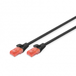 Digitus DK-1612-020/BL CAT 6 U-UTP Patch cord PVC AWG 26/7 Modular RJ45 (8/8) plug 2m, Black