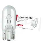 Amio Halogeenlambid W5W T10 5W W2.1x9.5d 24V 10tk