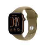 APPLE Watch Series 12 (GPS) 42 mm tumma pronssi alumiinikuorega ja oliivinvihre urheilurannega, S/M (MJEF4QN/A)