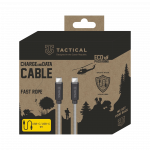Tactical Fast Rope Kevlar USB-C/USB-C kaabel 100W 20V/5A 1m / hall