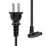 ProXtend Power Cord US type A to angled C7 2M Black