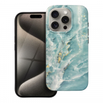 IPhone 15 PRO Forcell F-Protect Mirage kaitsembrise lekate, hildub Magsafe'iga, rohelise marmoriga, sjaline kukkumiskindlus