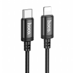 Hoco PD 27W USB-C Lightning kaabel, 2 m, must, X89