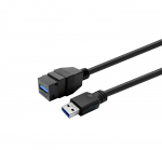 Vivolink Keystone Black USB3.0 A-Female to USB3.0 A-Male