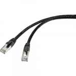 Renkforce RF-4538200 vrgukaabel Must 15 m Cat6a S/FTP (S-STP)