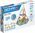 Geomag Supercolori paneelide taaskasutatud magnetiline ehituskomplekt, 60 tkki (51024005)