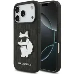 Karl Lagerfeld Saffiano Mono Patch Choupette Case iPhone 18 Pro / 17 Pro jaoks, Must