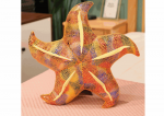 LEAN Toys Mascot Plush Starfish Yellow Pillow 45 cm