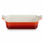 Le Creuset Rectangular Heritage Stoneware 26x19cm | 2.4L orange