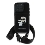 Karl Lagerfeld Saffiano Crossbody-rihmaga Karl and Choupette iPhone 16 Pro Max -kinnitus, must