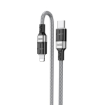 iKaku KSC-696 PD20W kiirelaadimise andmekabel Type-C Lightning-i leminekuga, 1,2m, hall