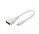 MicroConnect Mini Displayport - DP M-F 15cm DP 1.2, White