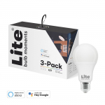 Lite Bulb Moments valge AND vrviline ambits (RGB) E27 llipra - 3-pakett