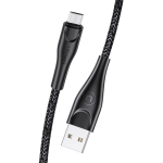 USAMS U41 punostatud microUSB-kaabel 3m 2A muste SJ399USB01 (US-SJ399) Kiirlaadimine