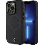 Mercedes MEHMP14L23RCMK iPhone 14 Pro 6,1-tolline must karvkattega nahakott MagSafe'iga