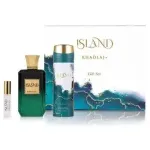 Khadlaj Island Drkov parfmide komplekt: Extrait de Parfum 100 ml, miniatuur 8 ml ja deo-spray 200 ml